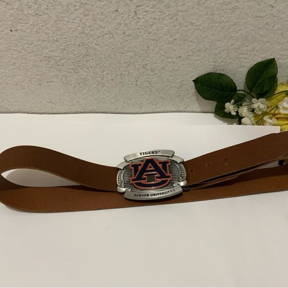 Men's AUBURN FOOTBALL Official License Collegiate Buckle with belt XL - Picture 2 of 12